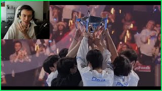 Caedrel Watches DRX Worlds Documentary  How Underdogs Made League of Legends History [upl. by Eyr]