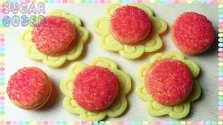 SUNFLOWER MACARONS COOKIES DESSERT IDEAS [upl. by Mw675]