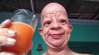 Bald man drinks quot orange juice quot he went crazy 😭😂😂funny india juice crazy [upl. by Dempsey]