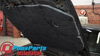 Mustang Hood Insulation 19871993 Installation [upl. by Connors348]