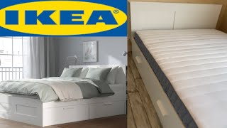 Montage cadre de lit avec rangement BRIMNES Ikea  Assembling IKEA BRIMNES bed frame with storage [upl. by Ziegler]