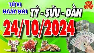 Tử vi tuổi TÝ  SỬU  DẦN ngày 24102024 Làm Ăn Thuận Lợi  Tử Vi Việt TV [upl. by Ballinger]