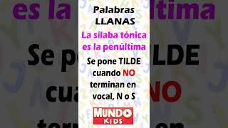 Cuando se pone TILDE Palabras AGUDAS LLANAS y ESDRÚJULAS tilde acento acentos [upl. by Hedi]