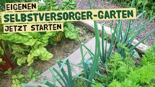 Eigenen Gemüsegarten anlegen und im selben Jahr ernten  Gartenplanung für Selbstversorgung [upl. by Enelym]