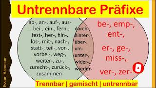 Untrennbare PräfixeVorsilben  Verben mit untrennbaren PräfixenVorsilben  WITH SUBTITLES مترجم [upl. by Cordova]