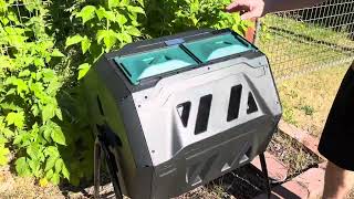 Easiest Compost Bin Unboxing Assembly and Use  Make Your Soil Great Again Tutorial Demonstration [upl. by Sobmalarah]