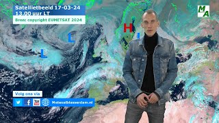 Halverwege komende week begint de astronomische lente temperatuur gaat komende dagen omhoog [upl. by Enneillij]