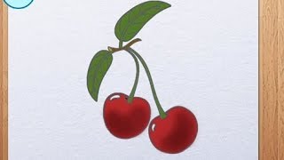 How to draw cherries [upl. by Attena]