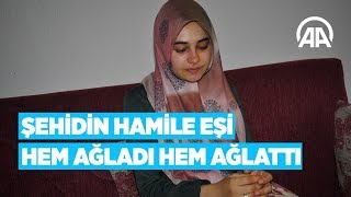 Şehidin hamile eşi hem ağladı hem ağlattı [upl. by Smiga]