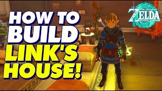 HOW TO BUILD LINKS HOUSE  Legend of Zelda Tears of the Kingdom TOTK tearsofthekingdom [upl. by Eriha]