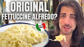 We try the original FETTUCCINE ALFREDO [upl. by Thoma]