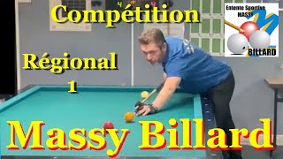 Billard Français à Massy 91 Tournois Régional 1 2024 [upl. by Eico724]