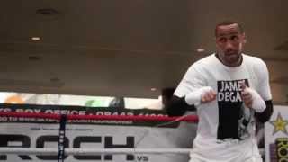 JAMES DeGALE SHADOW BOXING amp SKIPPING  WESTFIELD  FROCH v GROVES 2 [upl. by Artemahs]