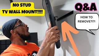 Studless Drywall TV Mount for 1255 inch How to remove [upl. by Olwena579]