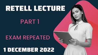 retell lecture pte retell lecture part 1 December 2022 [upl. by Knowle]