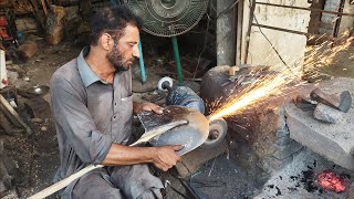 Amazing Work of Blacksmith  Making shovel  Grass Cutter  Crazy Skills [upl. by Kralc]