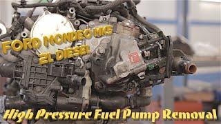 High Pressure Fuel Pump Removal Mk5 Ford Mondeo And A Broken Timing Chain [upl. by Jala]