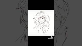 Angie Yonaga DETAILED Sketch✍️ angieyonaga art sketch digitalart danganronpa artist drawing [upl. by Revorg]