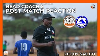 Coach Zeddy Saileti shares his views after Chambishi draw at Independence Stadium yesterday [upl. by Oehsen]