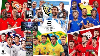 eFOOTBALL 2024 PS3 PKG GRAPHIC MENU EM POTATO PATCH V135 NOVO [upl. by Eedrahc]