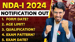 NDA 1 2024 Notification Out  NDA new Vacancy Out  NDA 2024 exam date  NDA RSSIR [upl. by Atirak]