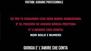 giorgia e lamore che conta con cori x il karaoke professionale [upl. by Inaniel816]