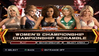 Maryse Vs Eve Vs Alicia Fox Vs Beth Phoenix Vs Kelly Kelly  WWE SmackDown vs RAW 2011 Gameplay [upl. by Notfilc]