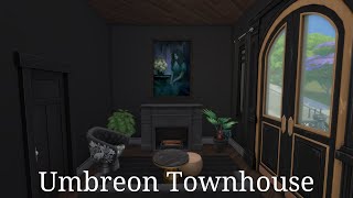 Eeveelution Inspired Townhouse Umbreon  No CC Build  Sims 4 Build [upl. by Ennoved]