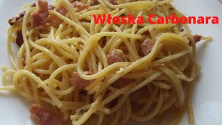 SPAGHETTI CARBONARE  sekretny minimalizm Jak zrobić włoskie spagetti carbonare Pomysł na obiad [upl. by Mauro656]