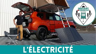 On AMÉNAGE une VOITURE  Étape 2 LÉLECTRICITÉ  Le DUSTER est Autonome  Instant CampingCar [upl. by Kaehpos]