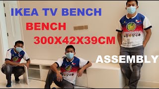 IKEA BESTA TV Bench 300x42x39cm [upl. by Anirod870]