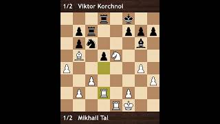 Mikhail Tal vs Viktor Korchnoi  USSR Championship 1973  Round 13 [upl. by Dave]