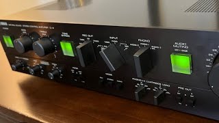 YAMAHA C4 PREAMP TOP VINTAGE CONTROL AMOLIFIER HIFI HIEND [upl. by Adriano]