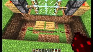 Minecraft Tutorial  Redstone Schiebetür bauen [upl. by Chloe]