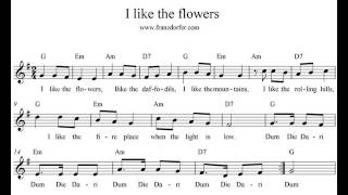 I like the flowers  play recorder [upl. by Justine18]