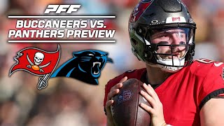 Buccaneers vs Panthers Week 18 Game Preview  PFF [upl. by Ecela558]