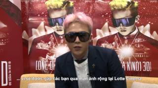 GDragon gửi lời chào khán giả Việt Nam [upl. by Ayotal]