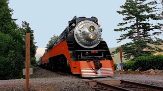 High Speed Steam Train Drive by of the SP4449 Steam Locomotive  June 25 2017 [upl. by Pris]