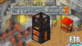 FTB Stoneblock 3  EP2  Starting Smelters  Minecraft Bedrock Marketplace Mod pack [upl. by Refannej]