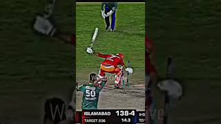 Islamabad What A Batting 🥀Faheem Ashraf Great Match Finisher psl8 islamabadunited [upl. by Wira]