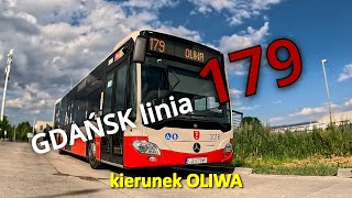 GDAŃSK linia 179 kierunek OLIWA [upl. by Pollitt]