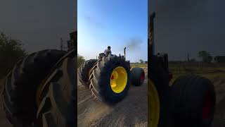 Mahindra tractor vs John Deere tochan mahindra575xpstuntvideo johndeeretractor farming tution [upl. by Qifahs370]