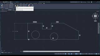 Parametric drawing AutoCAD 2022 [upl. by Hau]