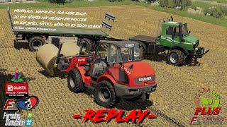 Vlog218  Farming Simulator 22 TerraLifePlus Kerzen Schubsen und Ballen Blasen  Replay [upl. by Odelinda]