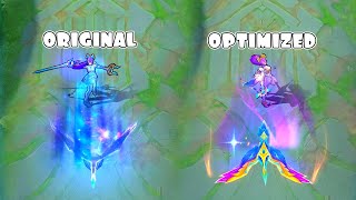 Odette Original Virgo VS Optimized Skill Effects Comparison [upl. by Laenej]