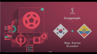 Weltpokal 2024  Gruppe D  Südkorea  Ecuador [upl. by Rekoob]