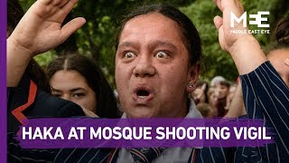 Schoolkids perform Haka in tribute of schoolmates killed in New Zealand mosque attacks [upl. by Yendis]