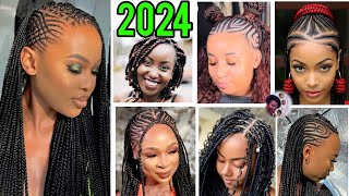 2024 BRAIDS HAIRSTYLES FOR EVERY BLACK WOMEN 🔥🔥🔥 [upl. by Bohs]