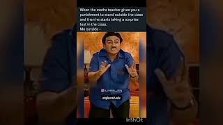 My Maths teacher 🤣 maths  funny video  tmkoc  lucky me [upl. by Sternick360]