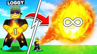 UNLOCKING THE MOST POWERFUL FLAMETHROWER TO DESTROY ROBLOX [upl. by Ahslek]